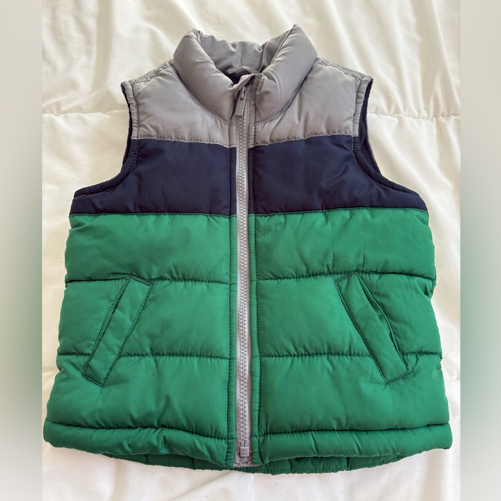 3T Old Navy Blue Vest w/full zip